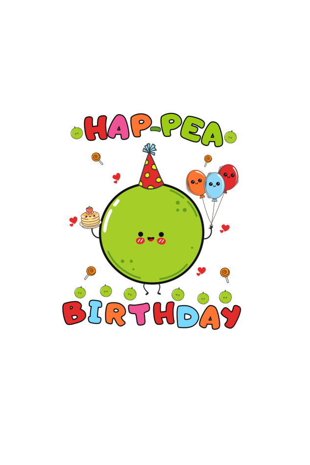 "Little Pea-ty Birthday Time!" 🎉 New born romper