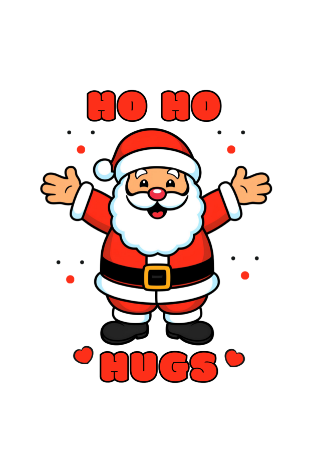 Ho Ho - Hugs Santa Hugging Toddlers Boys t shirt