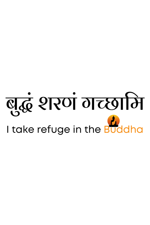 Buddham Saranam Gacchami -I Refuge to the buddha mens tee