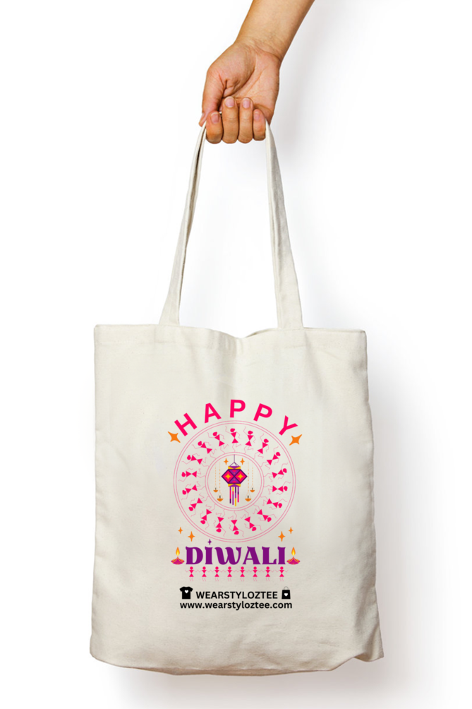 Happy Diwali tote bag garuri kharade