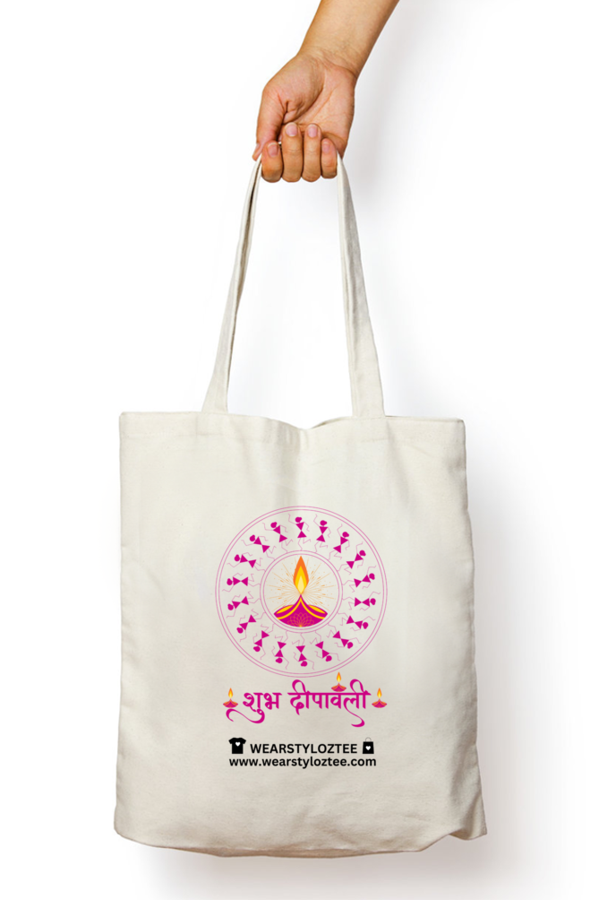 happy diwali tote bag aparna kamble