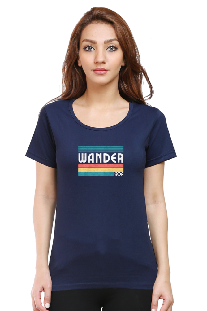 Wander Goa - Holiday- Vacation- Tourist Ladies T shirt