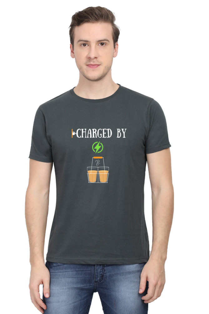 Charged by Tea ( Chai) Mens Tee
