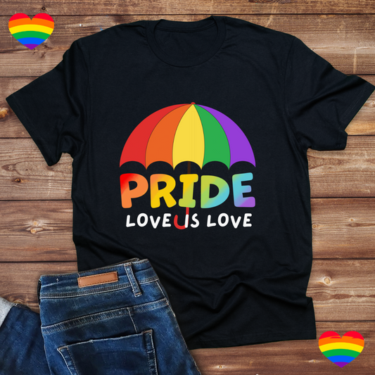 Pride Umbrella -Love is Love -Suppoer LGBTQ-Unisex Classic t shirt