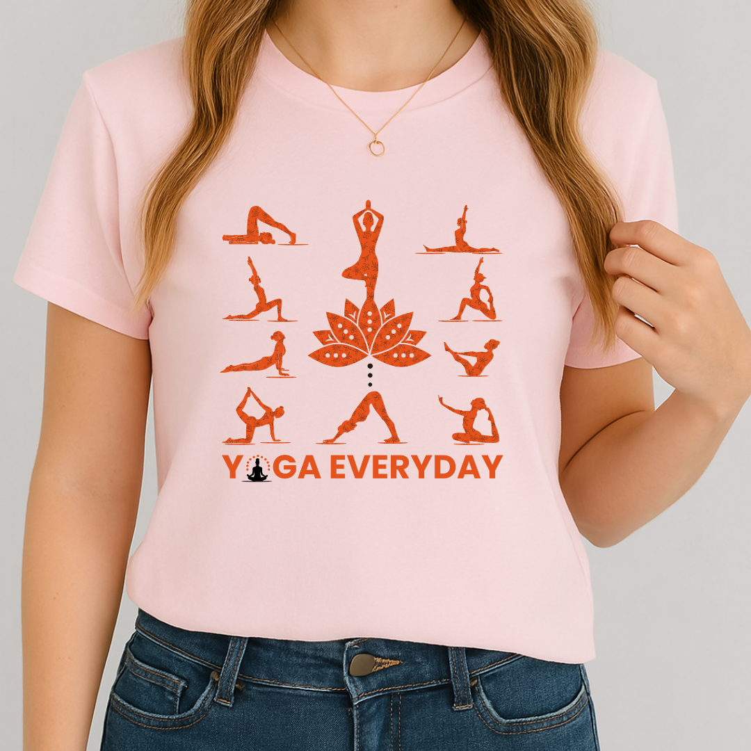 Yoga everyday - Yoga Silhouette ladies classic Crew t shirt