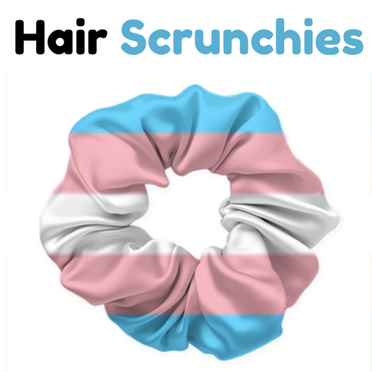 Transgender Flag -Hair Scrunchies