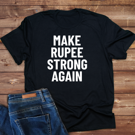 Make Rupees Strong Again ! Ladies Classic crew Short sleeve t shirt
