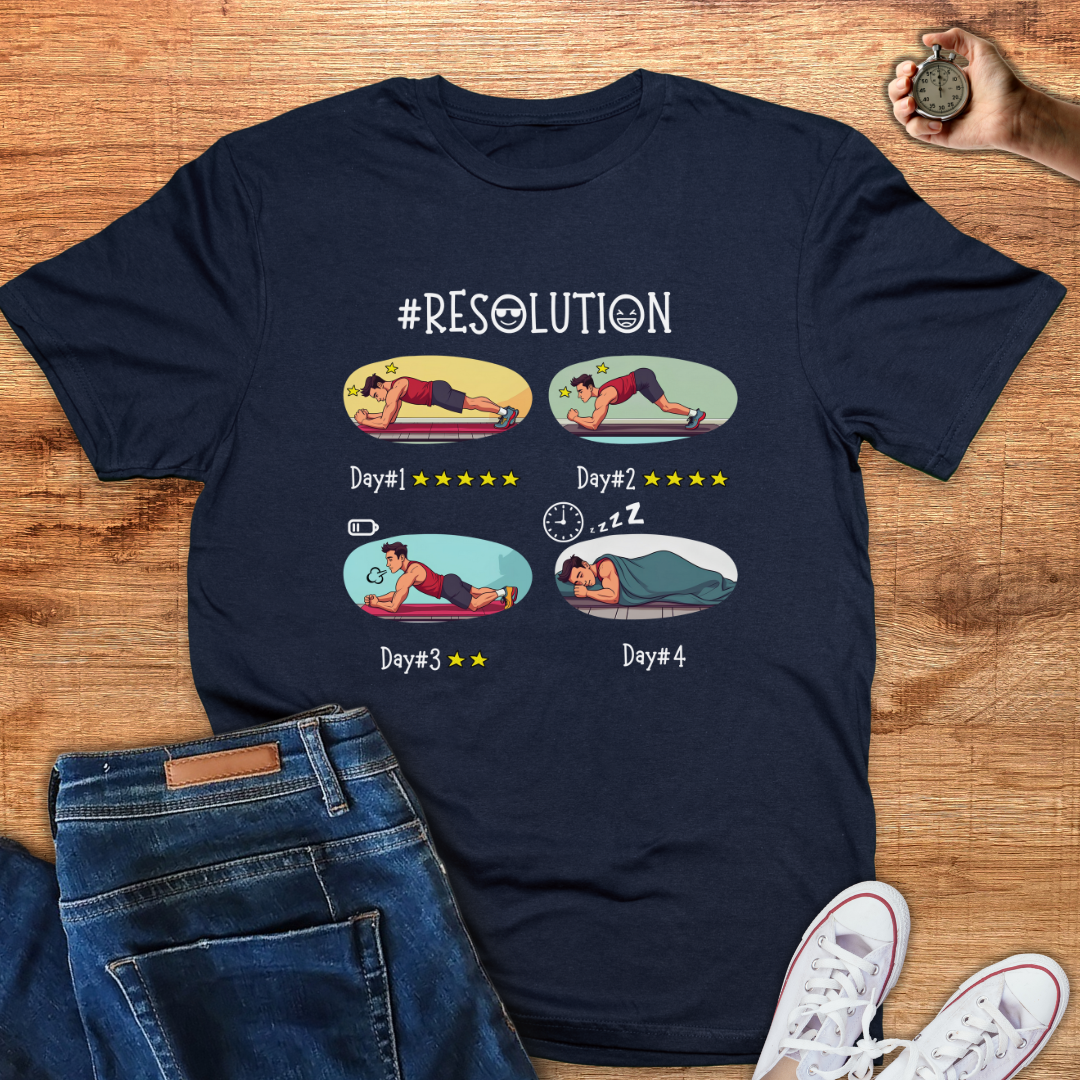#Resolution of new year Mens Tee