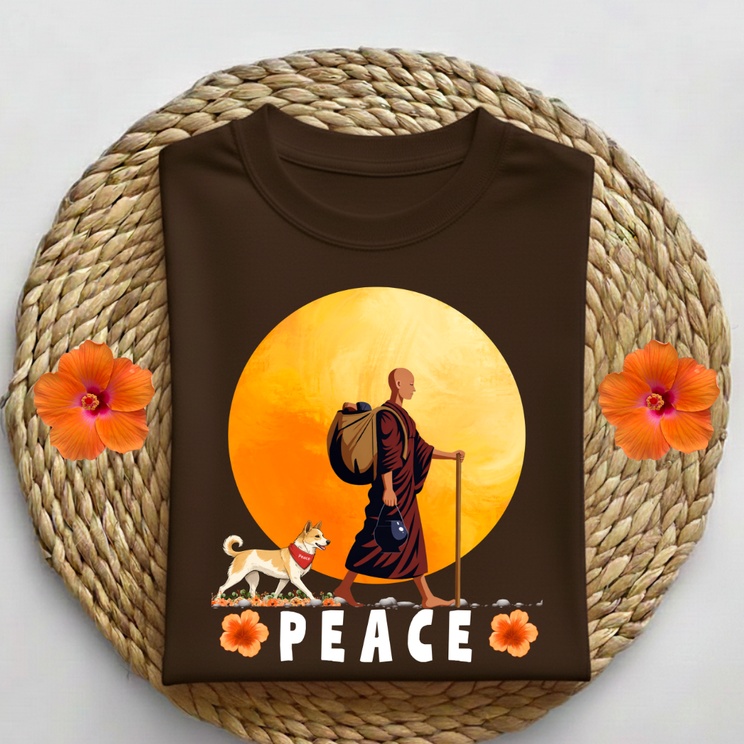 Peace of Path -Aloka and Buddhist Monk Peace Messanger -Unisex Classic Crew T-Shirt