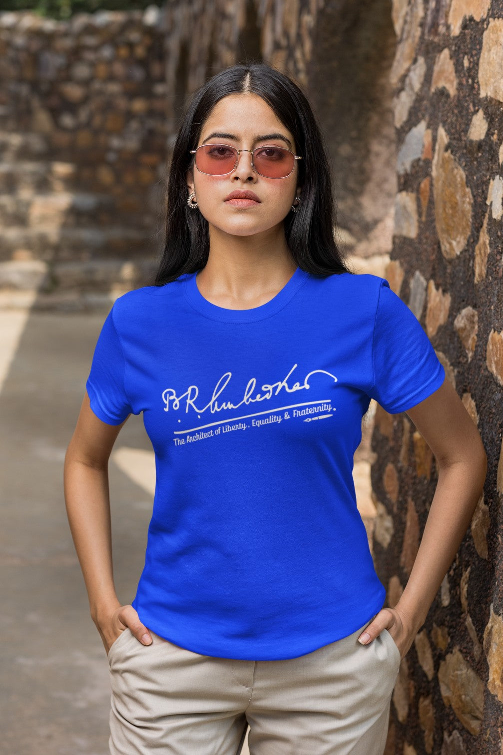 Dr.B.R.Ambedkars signature -ladies tee