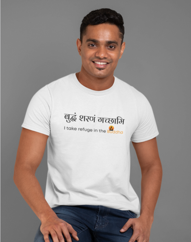 Buddham Saranam Gacchami -I Refuge to the buddha mens tee