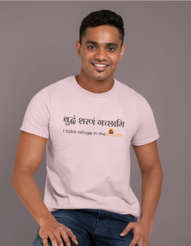 Buddham Saranam Gacchami -I Refuge to the buddha mens tee