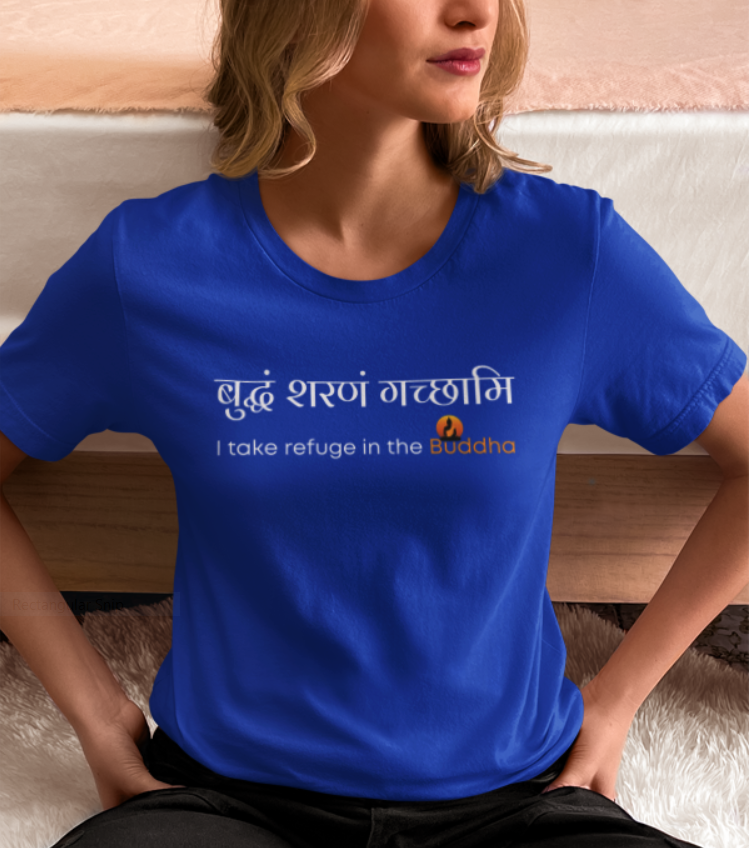 Buddham saranam gacchami - I Refuge in the Buddha-Ladies t shirt