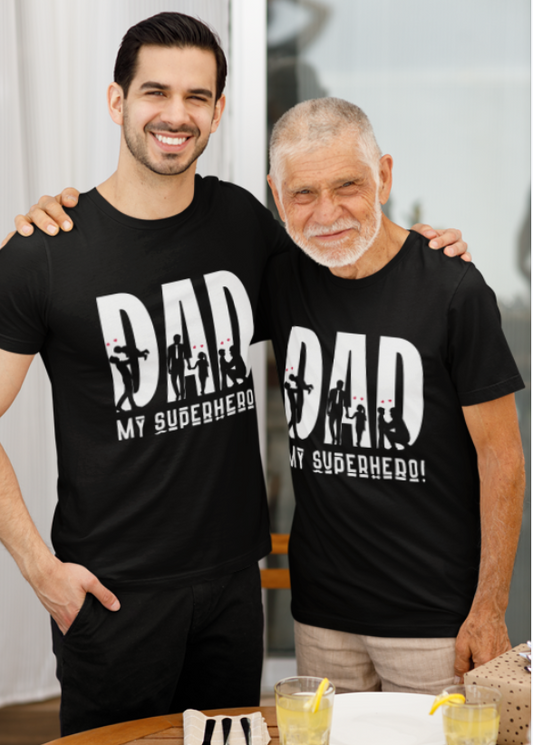 DAD – My Superhero | Father's Day Special |Mens Classic crew t shirt