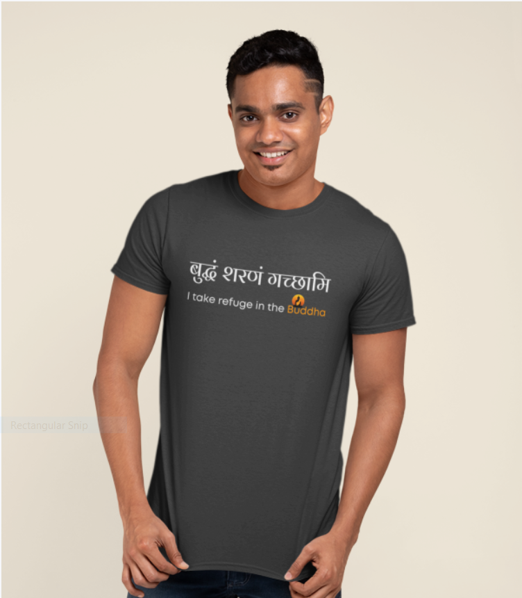 Buddham saranam gacchami -i refuge in the buddha -mens t shirt