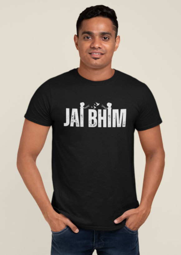 Jai Bhim ! झाले गुलाम मोकळे भिमा तुझ्या जन्मामुळे -Mens tee