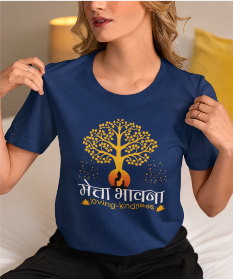 Metta Bhavana Loving and kindness from Pali to English -Ladies tee