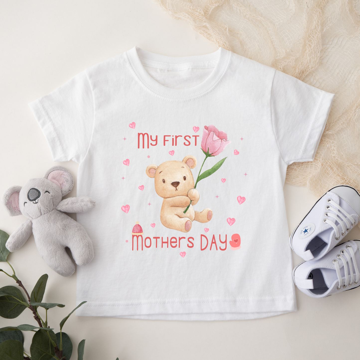 My First Mothers day-Cute Baby bear- New born Baby Boy T shirt(0-47Months)