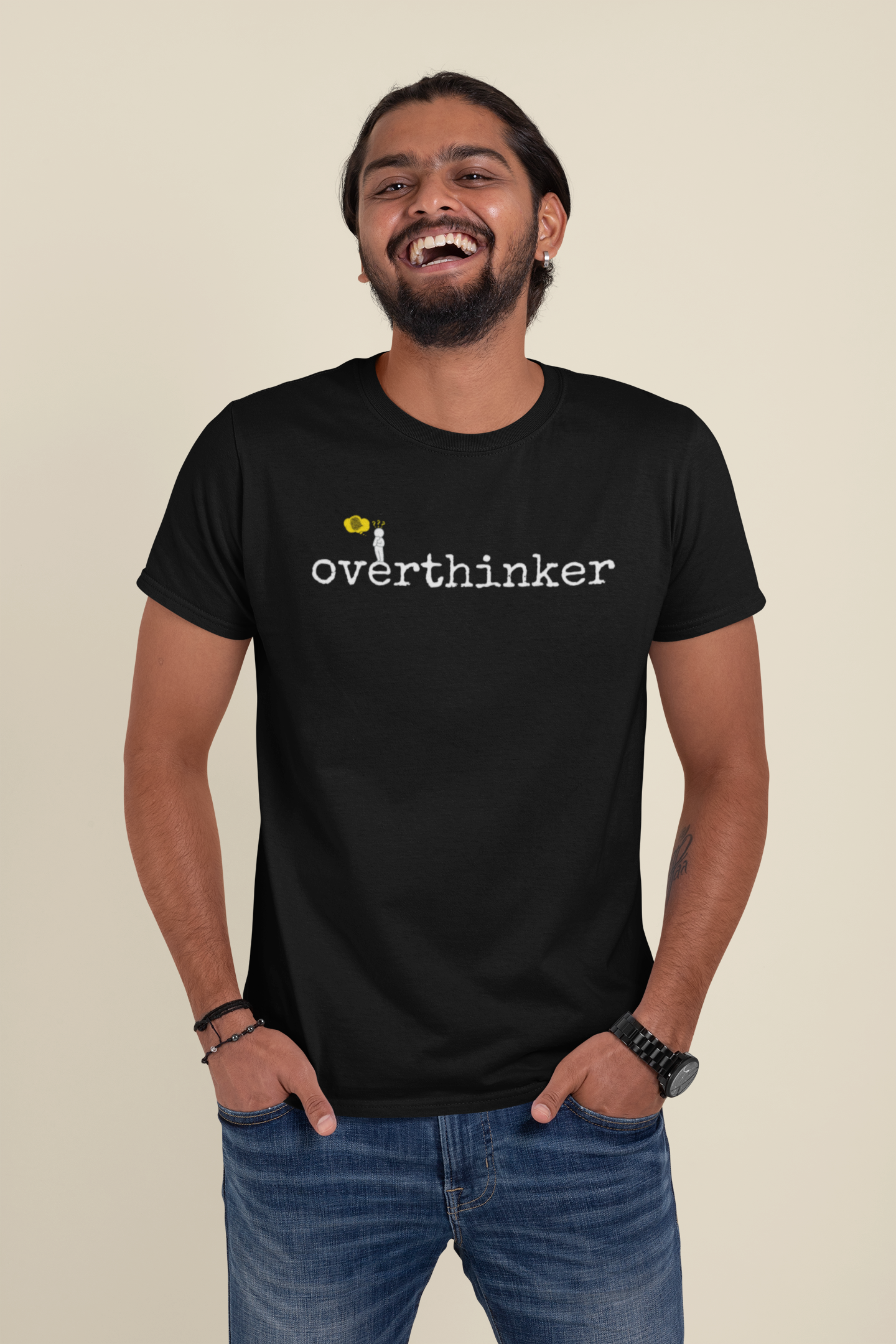 Overthinker - Funny Sarcastic Mens Tee
