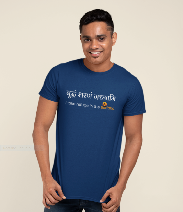 Buddham saranam gacchami -i refuge in the buddha -mens t shirt