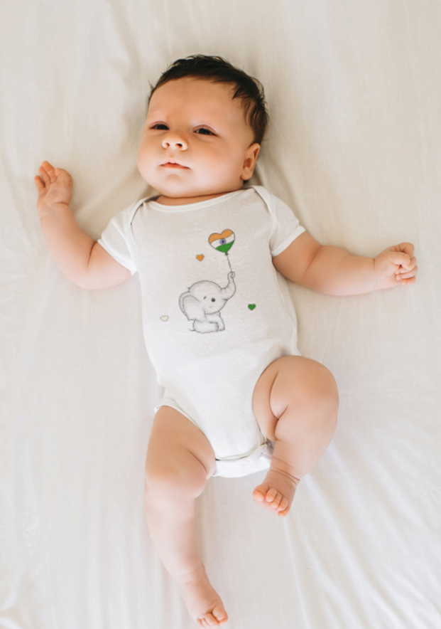 Cute baby ele -Kids Rompers