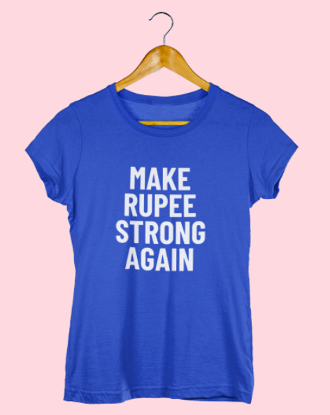 Make Rupees Strong Again ! Ladies Classic crew Short sleeve t shirt