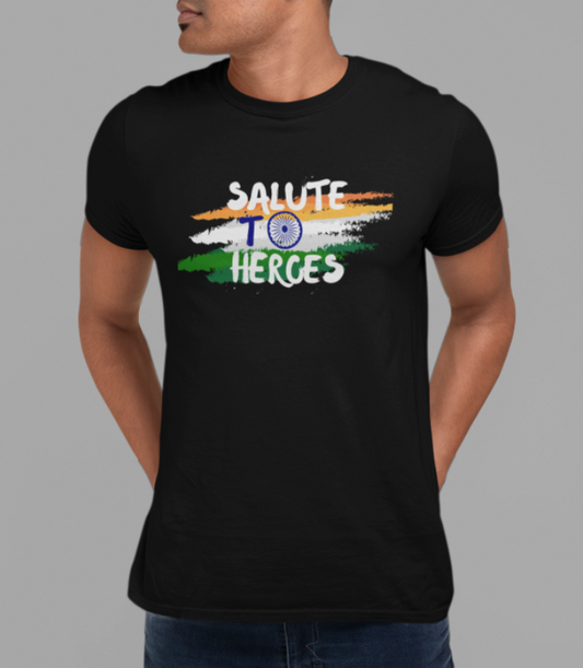 Salute to Heros- Our Brave Indian Soldiers -Unisex t shirt