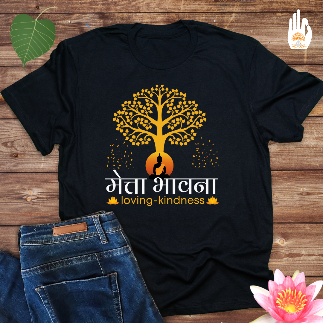 Metta -Bhavana -Love and kindness-from Pali to english- Mens t shirt