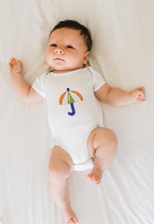Cute -Tiranga Umbrella -Kids Rompers