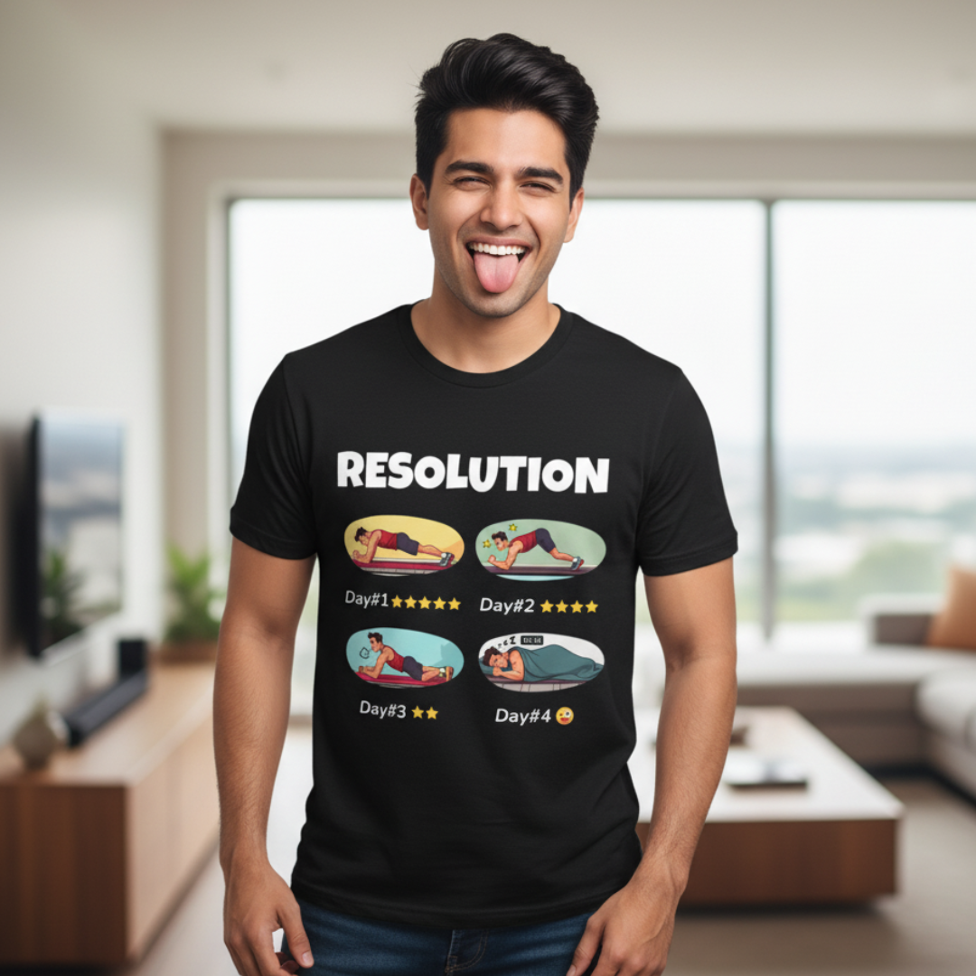 #New year Resolution -From Gym Goals to Nap Goals Funny Unisex Classic Crew T-Shirt