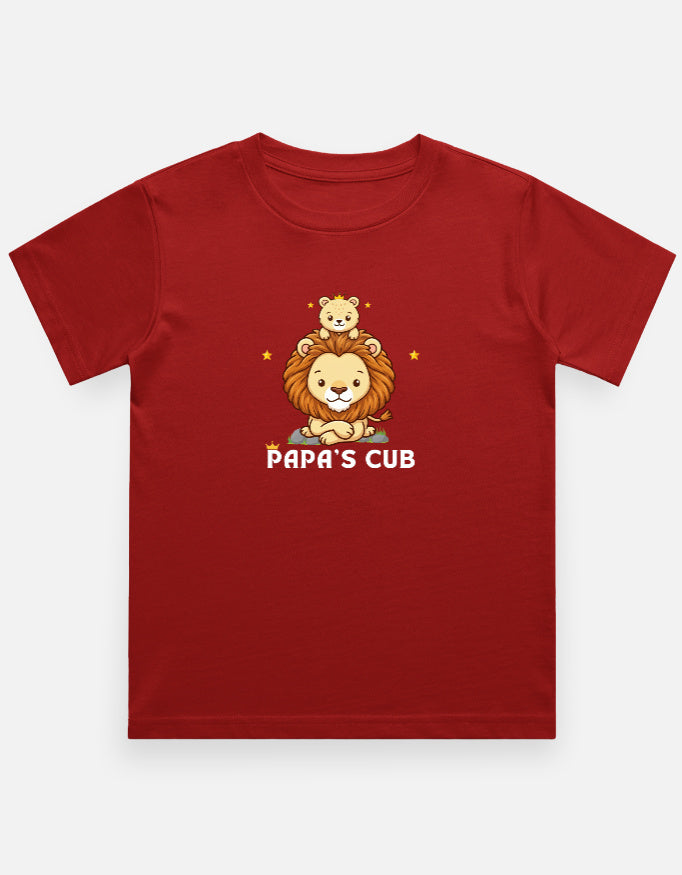 Papa's Cub Kids Boy and Kids Girl T shirt