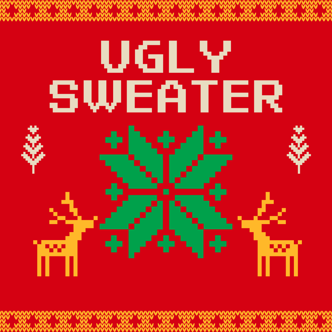 Ugly Christmas sweater Knit design -Merry Christmas