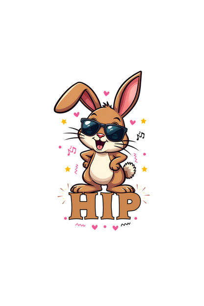 Hip Cute bunny twin boy t shirt