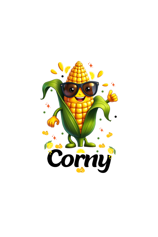 Cute kawaii stylish Corny corn cob for twin boy