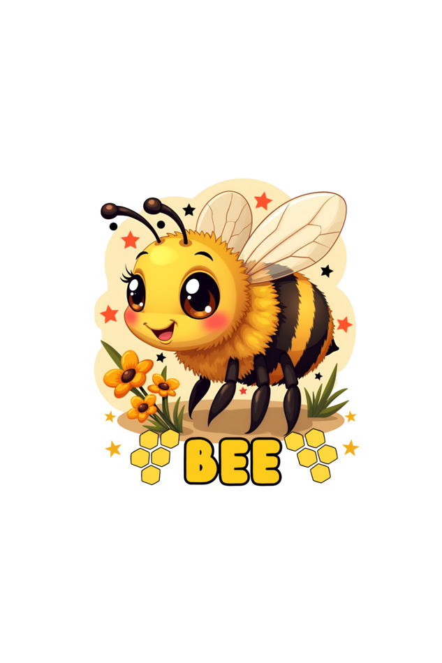 Buzzing with Cuteness! Honey Bee Kawaii Tee for Twins Girl T shirt