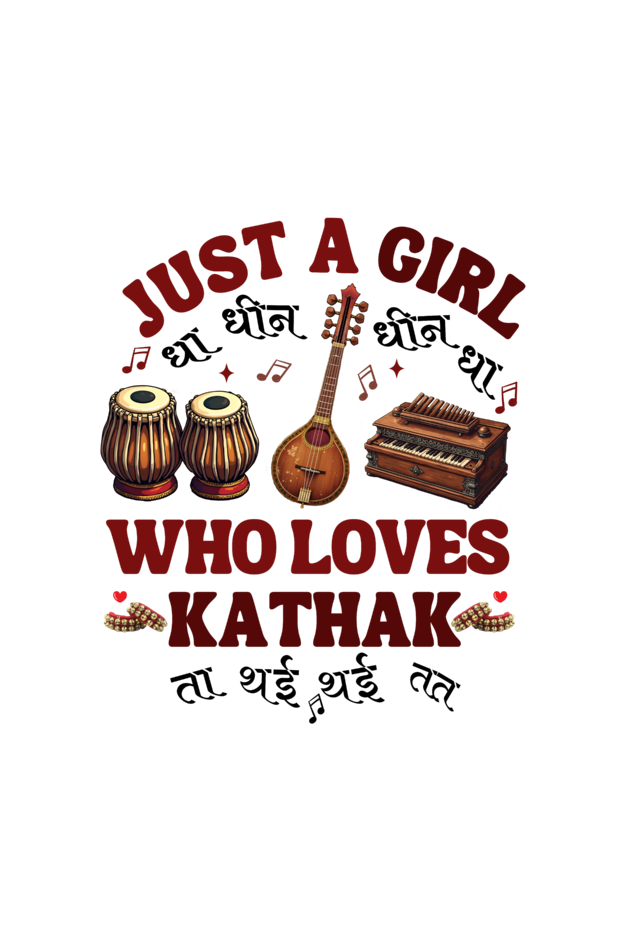 just a Girl who loves kathak for women - ladies short sleeve classic t shirt