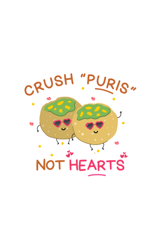 Crush Puris Not Hearts-Zipper Tote Bag