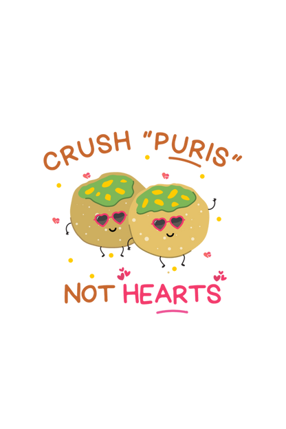 Crush Puris Not Hearts-Zipper Tote Bag