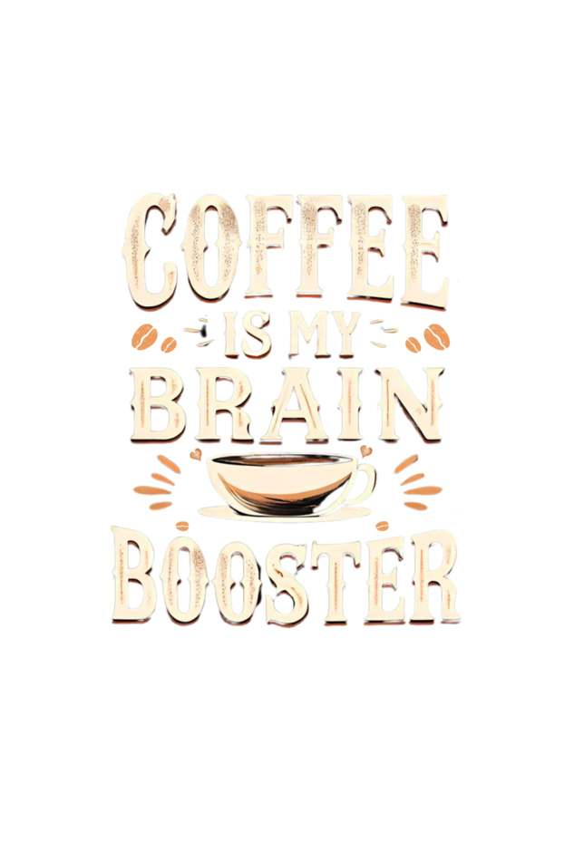 Coffee is my Brain Booster - coffee lover mens short sleeve t shirt