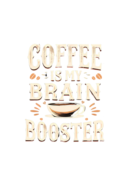 Coffee is my Brain Booster - coffee lover mens short sleeve t shirt