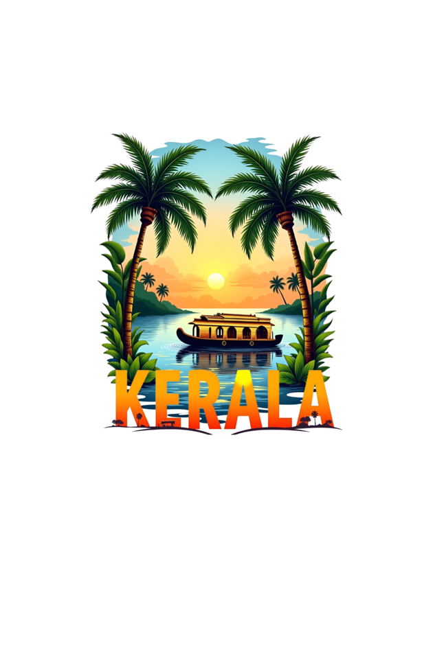 "Kerala: Sunset Serenity-Mens Short sleeve t shirt