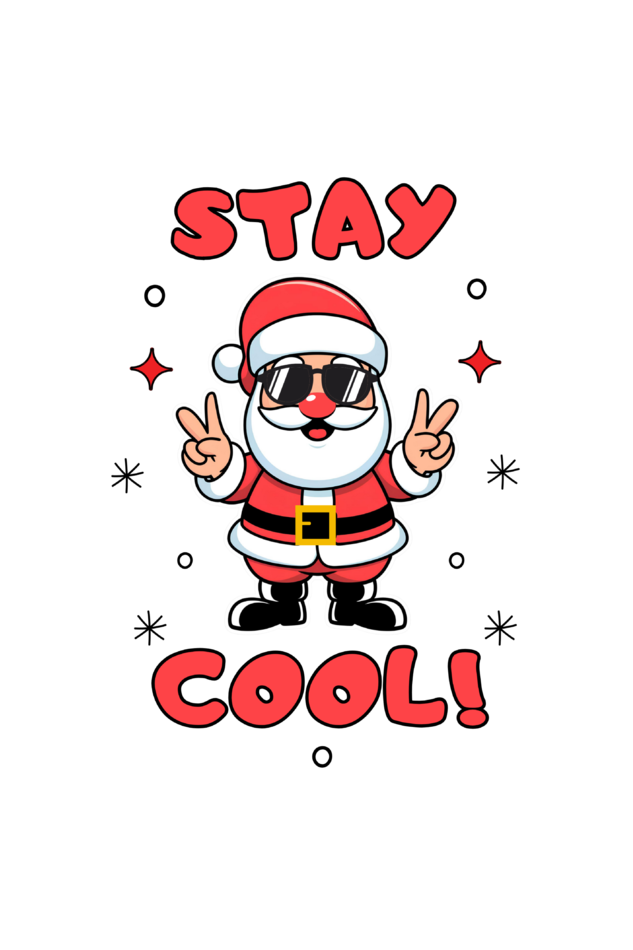 "Cool Peace Santa" with sunglasses Boys' T-Shirt