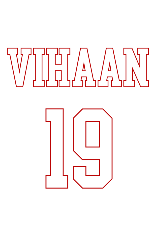 Vihaan -19 Happy Birthday T shirt