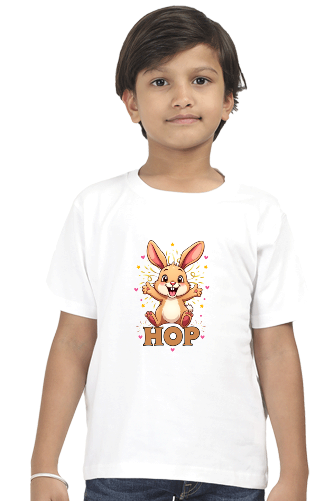 Hop exited bunny -T shirt for twin boy t shirt