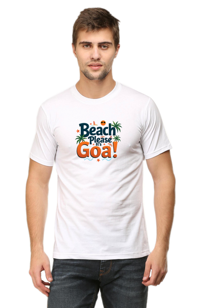 Beach Please Its -Goa - Goa Lover T shirt for Mens