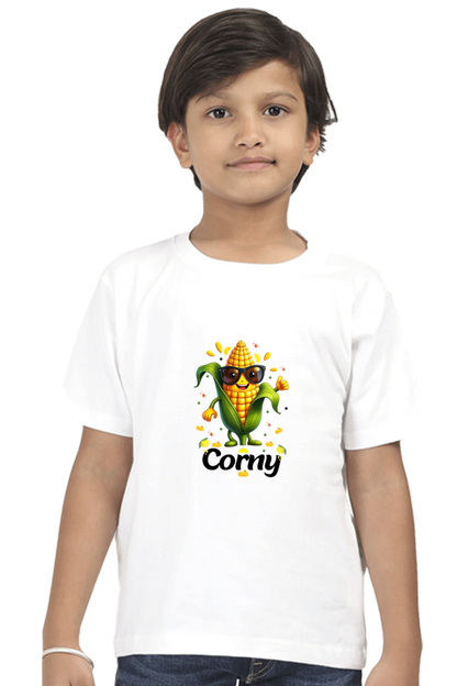 Cute kawaii stylish Corny corn cob for twin boy