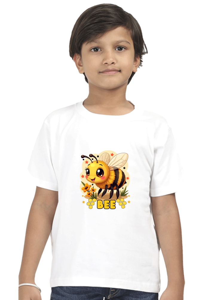 "Buzzing with Cuteness! Honey Bee Kawaii Tee for Twin boy"