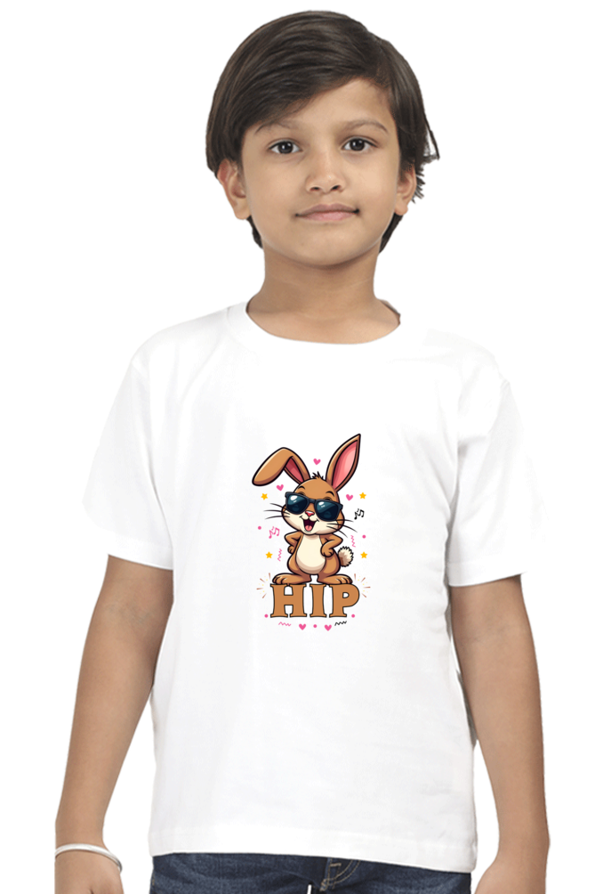 Hip Cute bunny twin boy t shirt