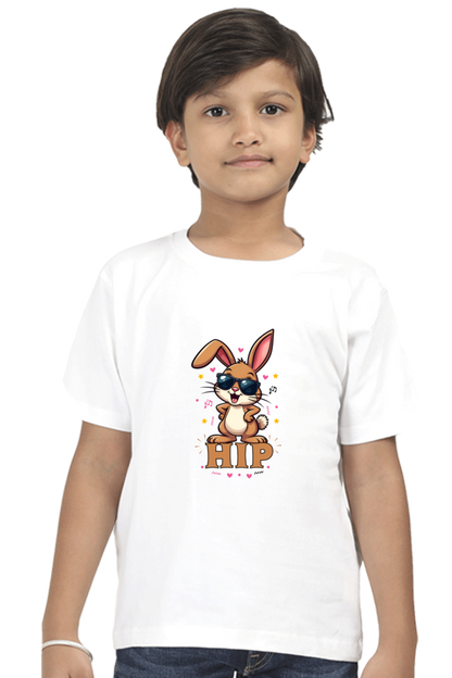 Hip Cute bunny twin boy t shirt