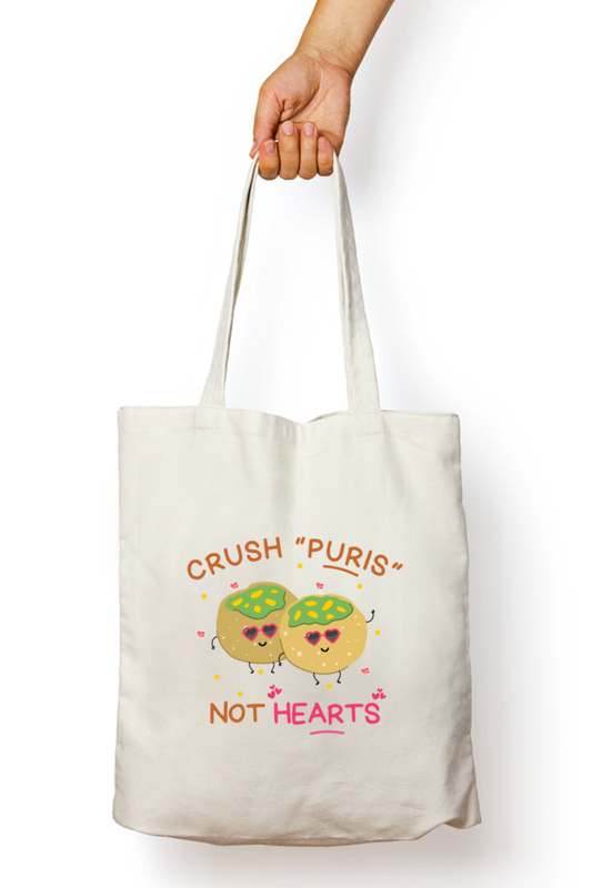 Crush Puris Not Hearts-Zipper Tote Bag